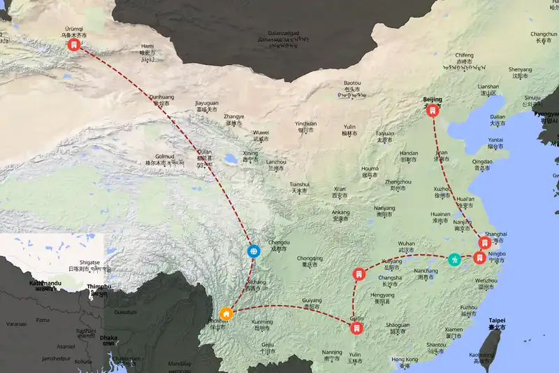 Backpacking in China